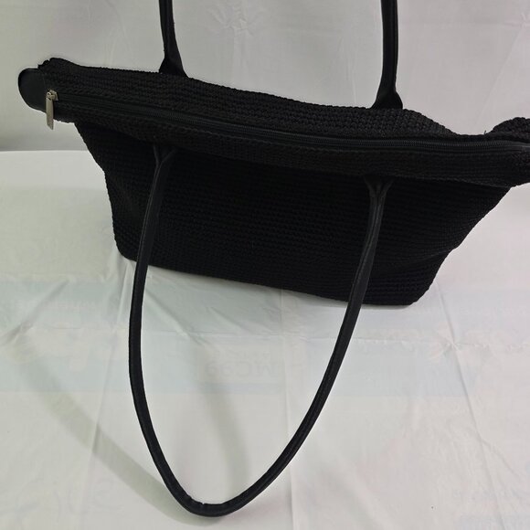 The SAK Elliot Lucca Collection Handback Black Crotchet Shoulder Bag Purse - Picture 4 of 15